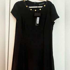 💎NWT Gianni Versace Couture black dress w/ gold Medusas size 46 L $5000